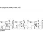 Профиль для вогнутых поверхностей F_RM005G — чертёж сечения